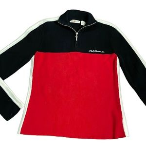 Ralph Lauren Black and Red Women's Sweater